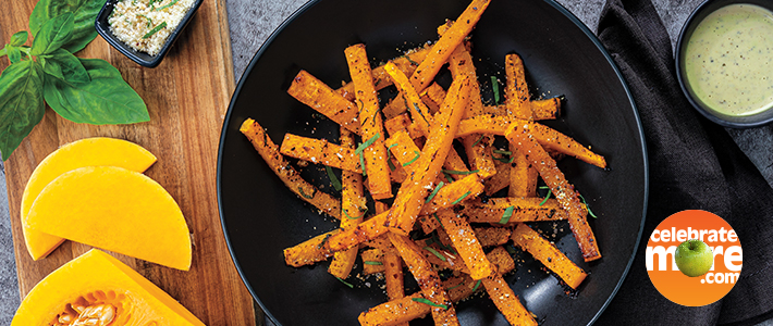 Butternut Squash Fries with Avocado Ranch