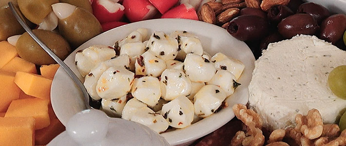 Marinated Fresh Mozzarella Pearls