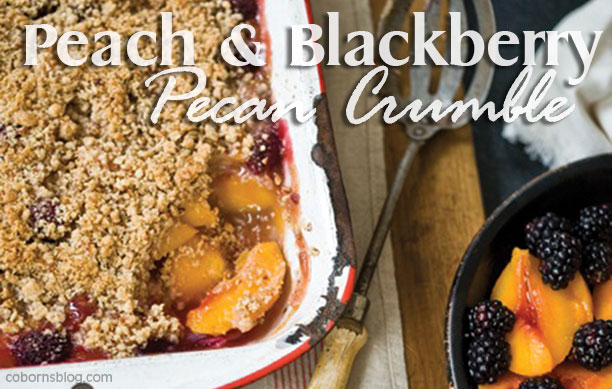 Weekly Ad Recipe Peach and Blackberry Pecan Crumble www.cobornsblog.com