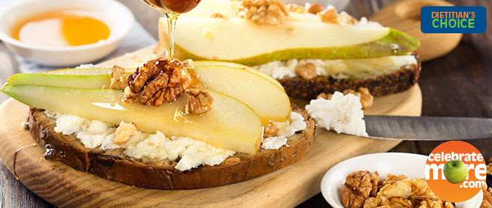 Roasted Pear and Goat Cheese Holiday Appetizer
