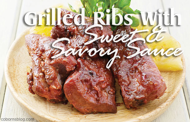 Weekly Ad Recipe Grilled Ribs With Sweet & Savory Sauce www.cobornsblog.com
