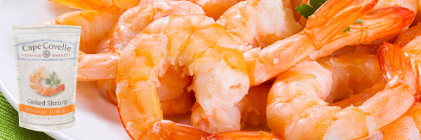 Cape Covelle Seafood Market Extra Large Cooked Shrimp