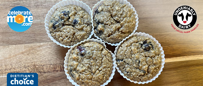 Blueberry Cottage Cheese Muffins