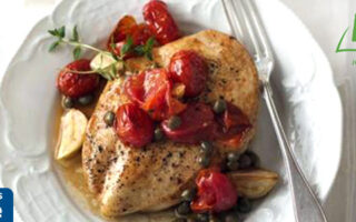 Roasted Chicken Breasts & Butternut Squash & Herbed Wine Sauce Recipe