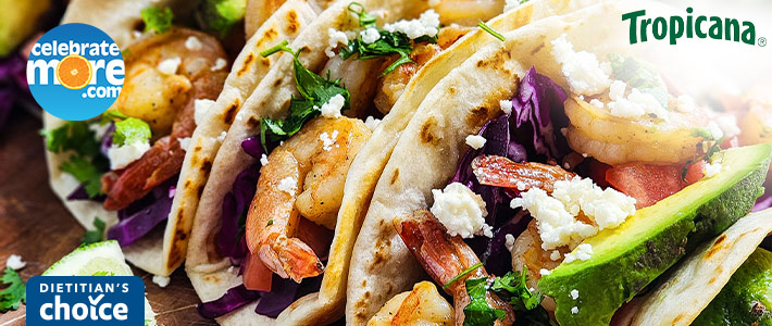 Orange Garlic Shrimp Tacos