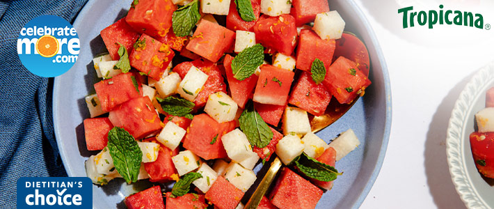 Watermelon Salad with Orange Vinaigrette