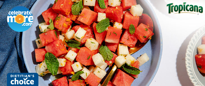 Watermelon Salad with Orange Vinaigrette